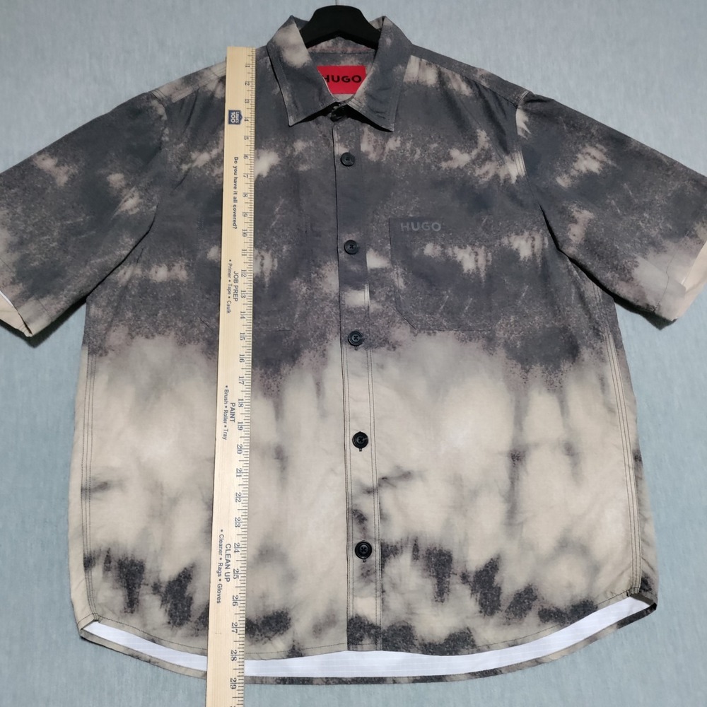 Hugo Boss Eratino Mens Shirt Medium Multi Color Short Sleeve Casual Worn Once - Picture 8 of 13